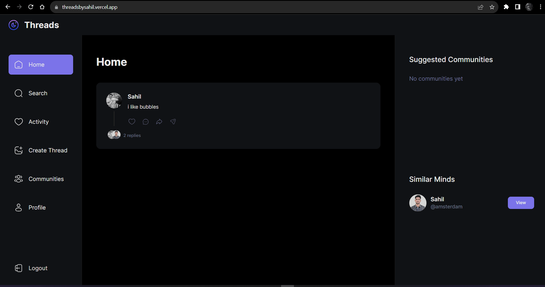 Social Media APP preview